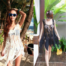 Korean Style Hollow out Lace Cover up Dress Swimwear (50166)
